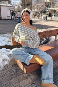 Mika Off Shoulder Oversized Sweater