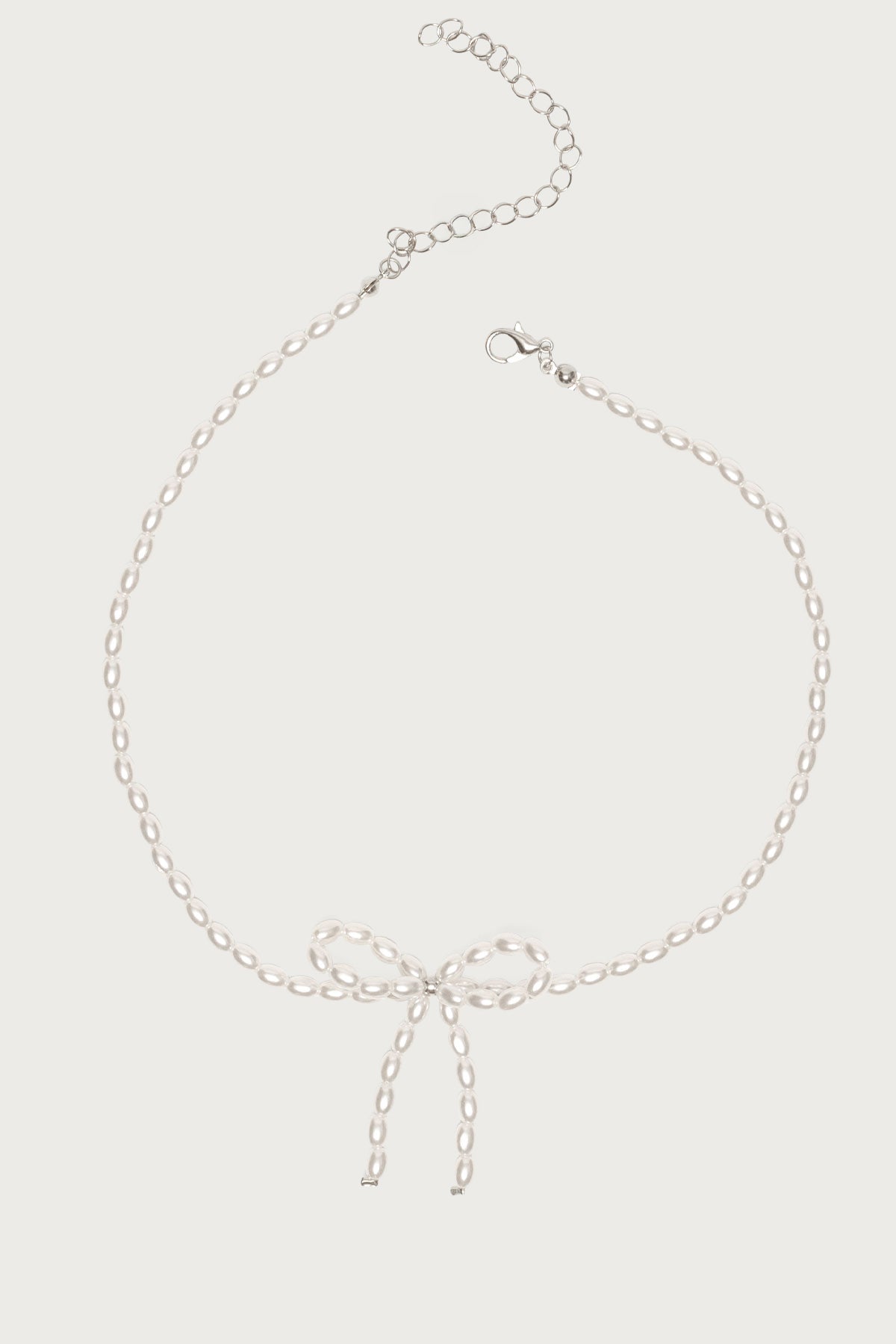 Pearl Bow Necklace