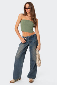 Serena Low Rise Baggy Carpenter Jeans