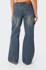 Serena Low Rise Baggy Carpenter Jeans