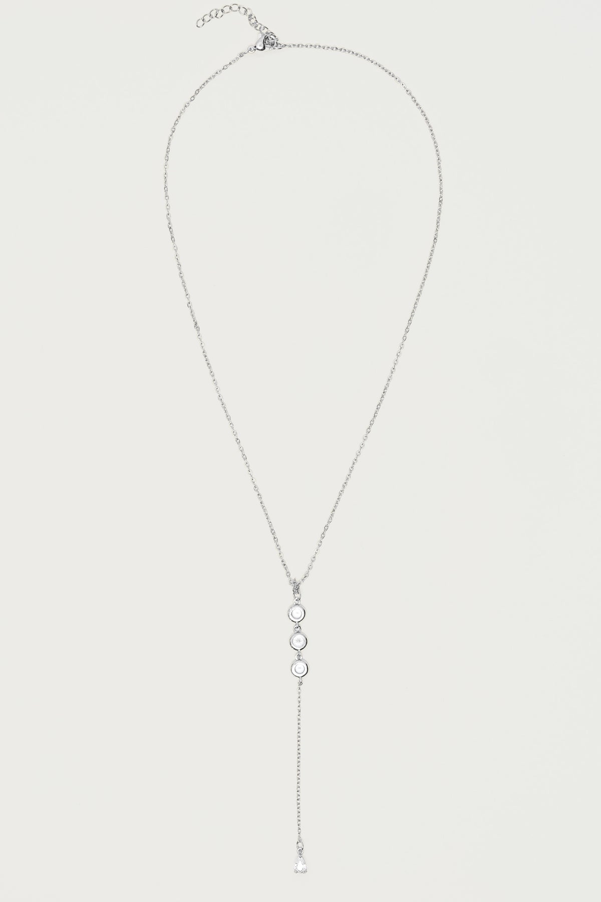 Rhinestone Cascading Necklace