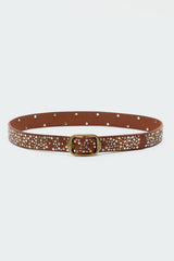 Zinia Studded Faux Leather Belt