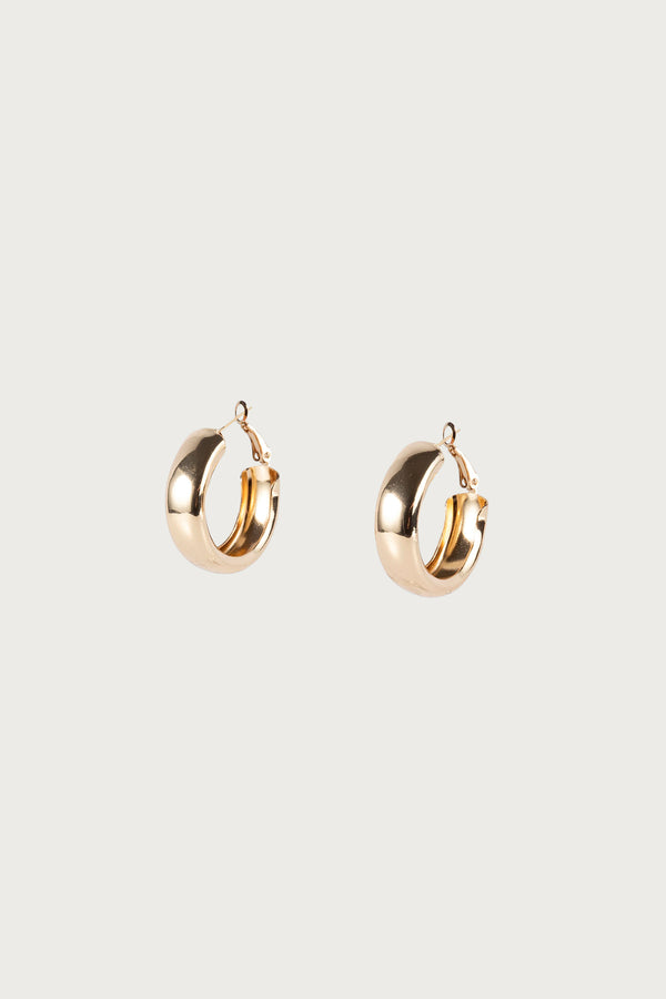Lux Wide Hoop Earrings