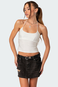 Sara Back Cut Out Halter Top