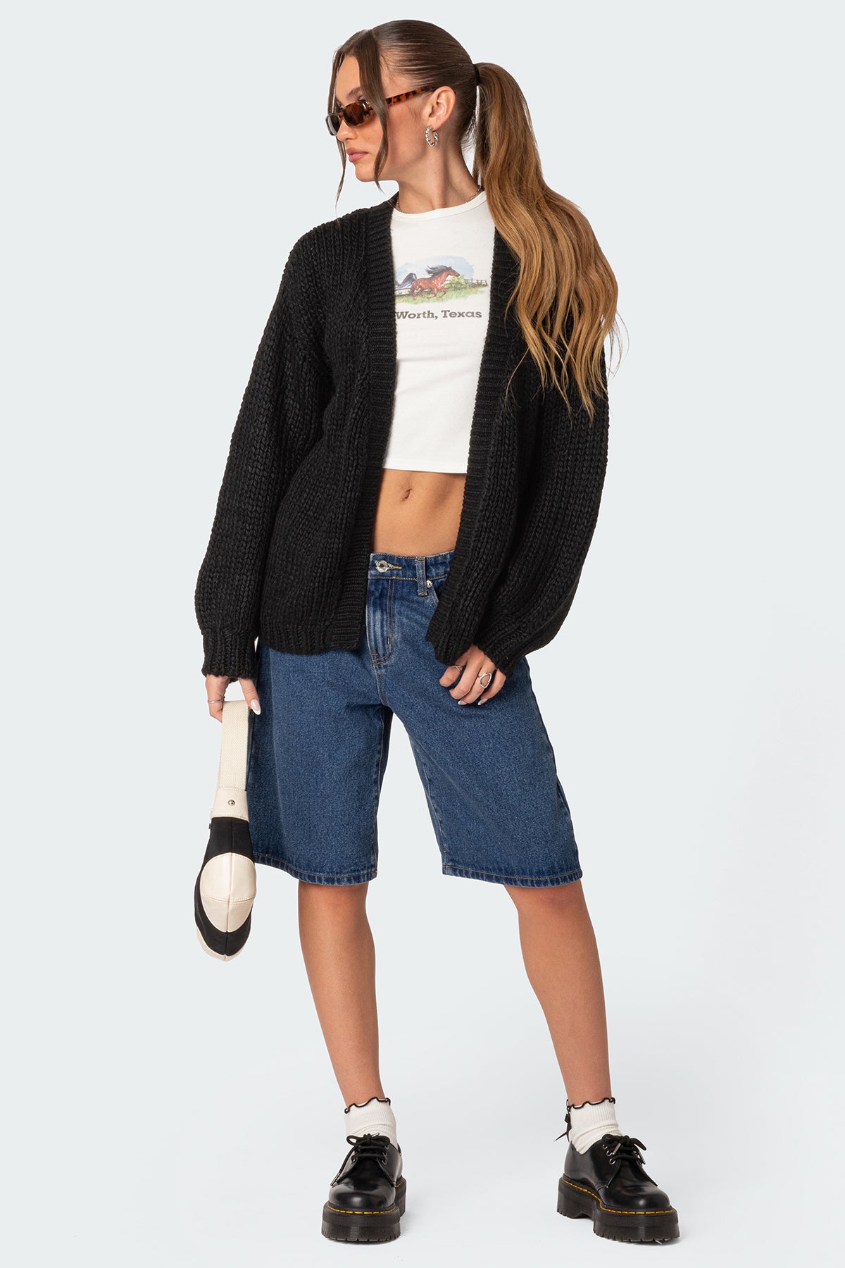 Oversized Detail Long Cardigan - Ready-to-Wear 1ABDTS