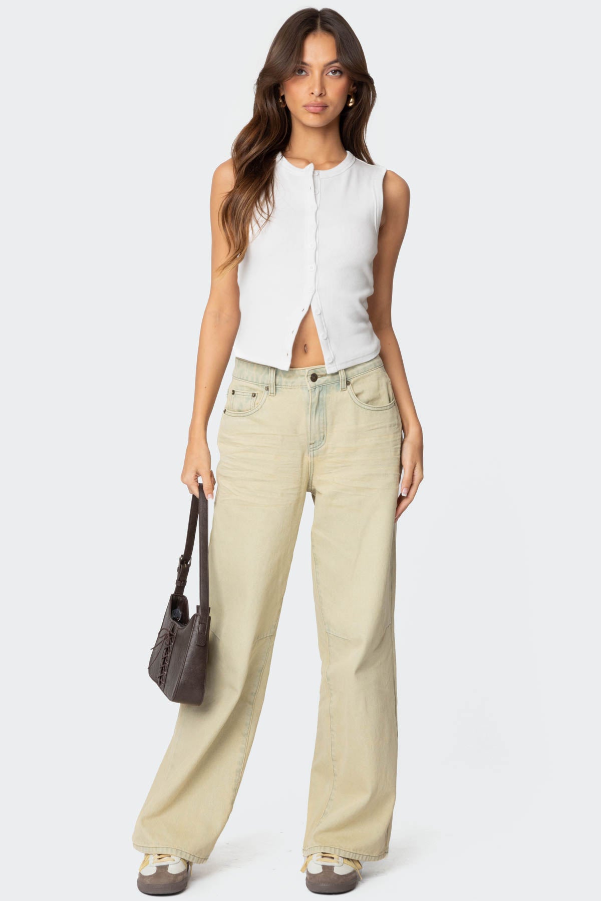 Low Rise Vintage Washed Baggy Jeans