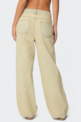 Low Rise Vintage Washed Baggy Jeans