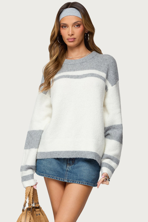 Nogah Stripey Oversized Sweater