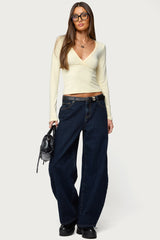 Jillian Low Rise Oversized Barrel Jeans