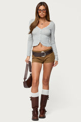 Gayle Lacey V Neck Long Sleeve Top