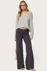 Wide Leg Foldover Pants