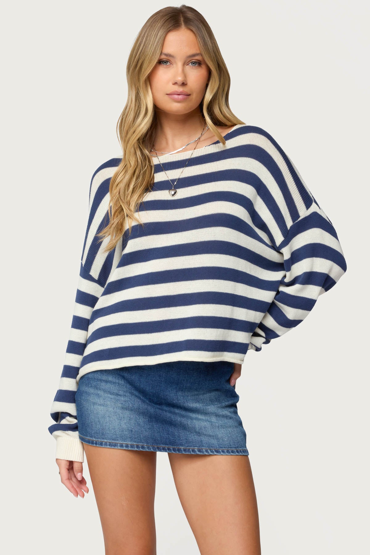 Anney Oversized Striped Sweater