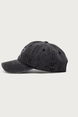 Embroidered Bow Washed Baseball Cap