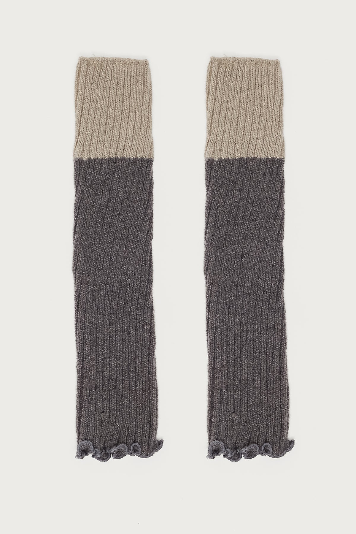 Bundled Babe Contrast Ribbed Leg Warmers