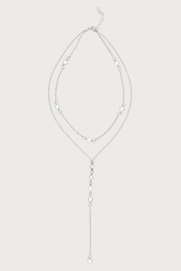 Stone Layered Cascading Necklace