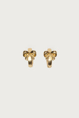 Bow Huggy Hoop Earrings