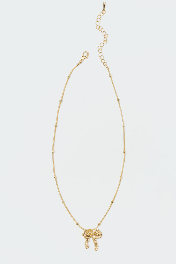 Put A Bow On It Necklace