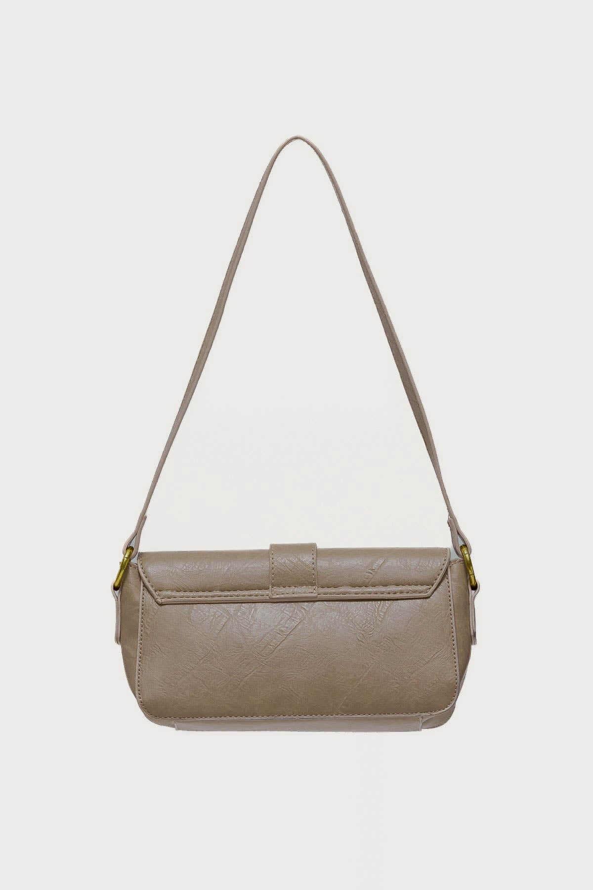 Faux Leather Buckle Bag