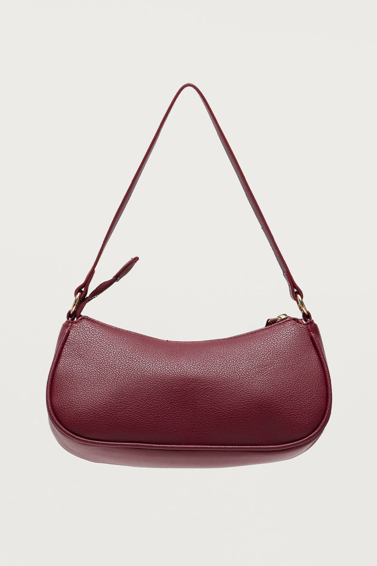 Zinnia Faux Leather Buckle Bag