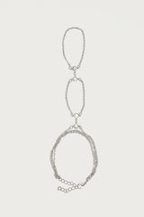 Rhinestone Layered Hand Chain