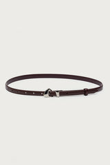 Abstract Buckle Faux Leather Belt