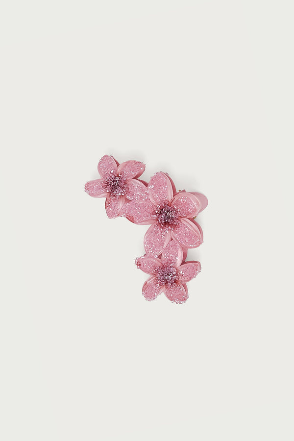 Faux Crystal Flower Hair Clip