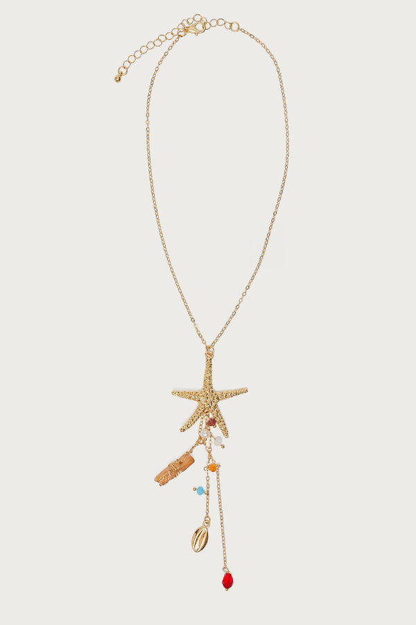 Sea Star Cascading Coastal Necklace