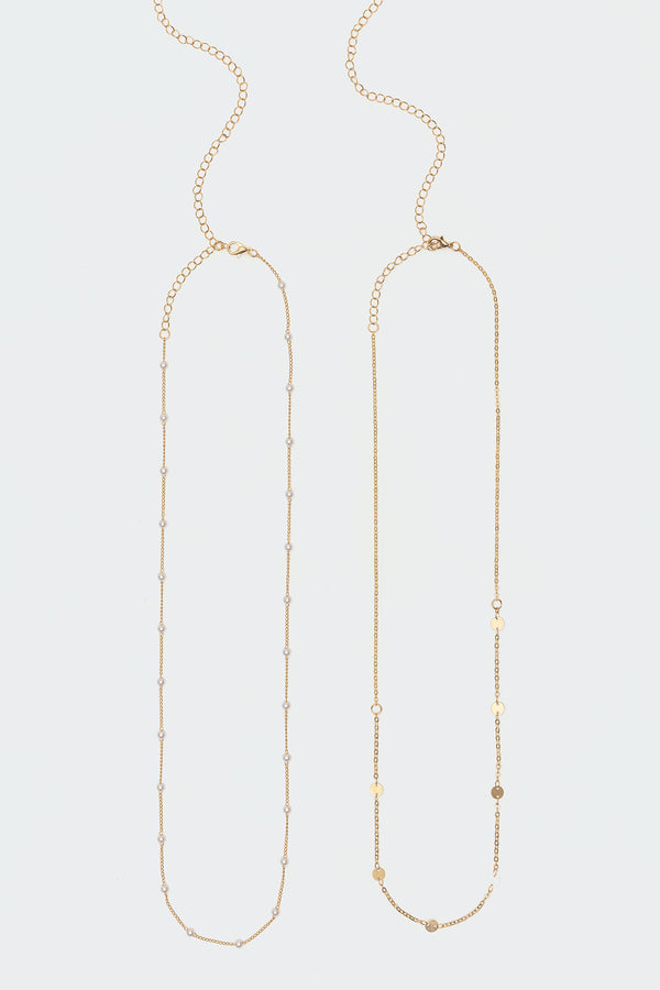 Pearly Double Belly Chain