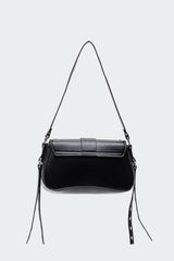 Stud & Buckle Faux Leather Bag