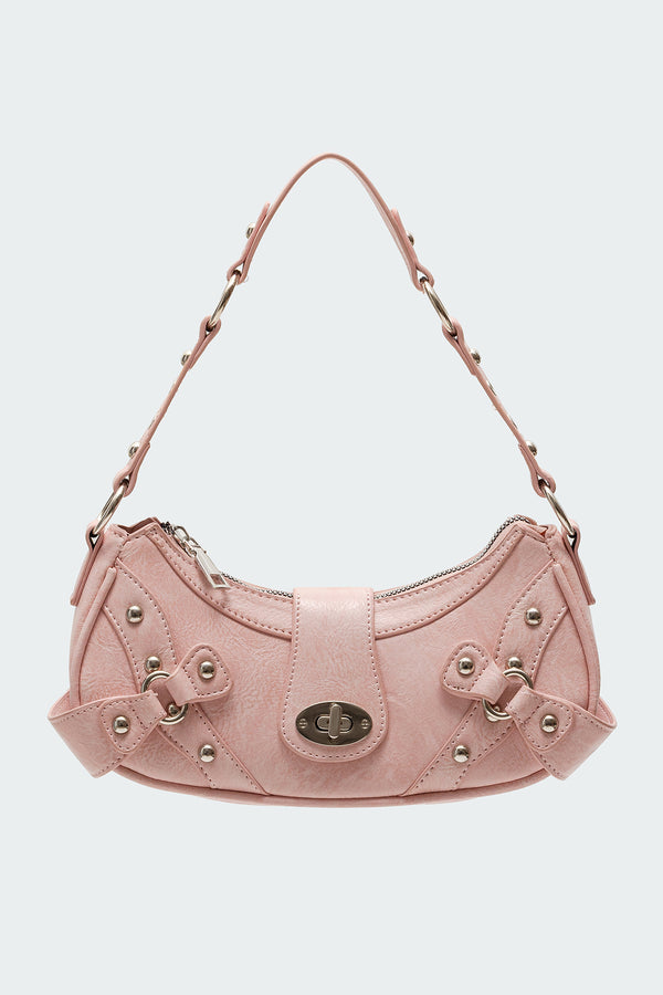 Hardware Faux Leather Bag