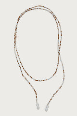 Pearly Beaded Wrap Necklace