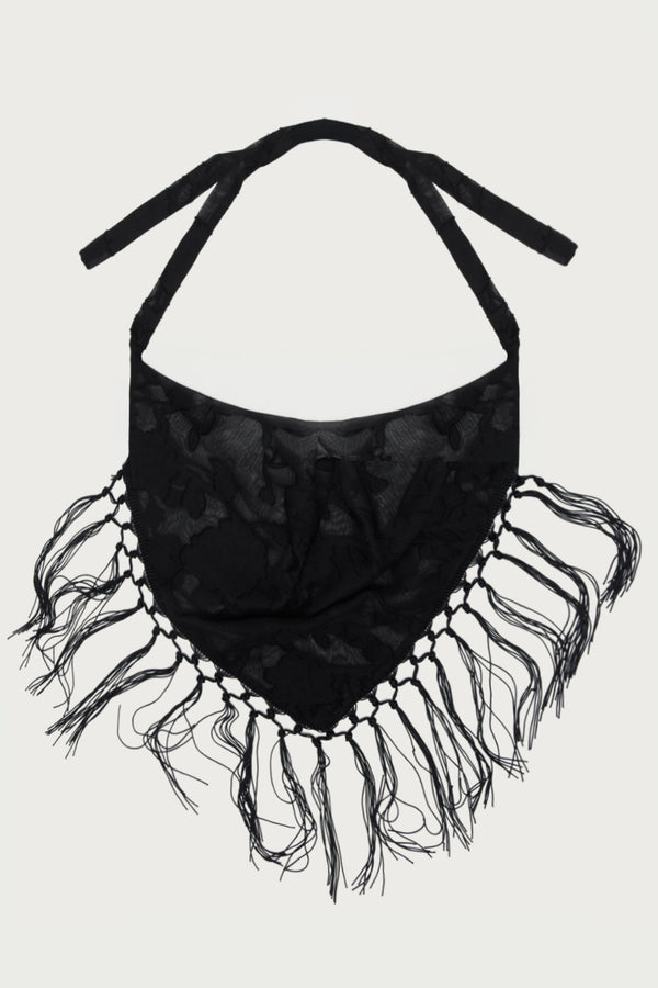 Floral Fringed Waist Scarf