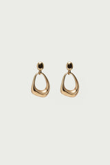 Abstract Oval Dangle Earrings