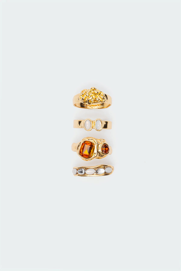 Mixed Gemstone Ring Pack