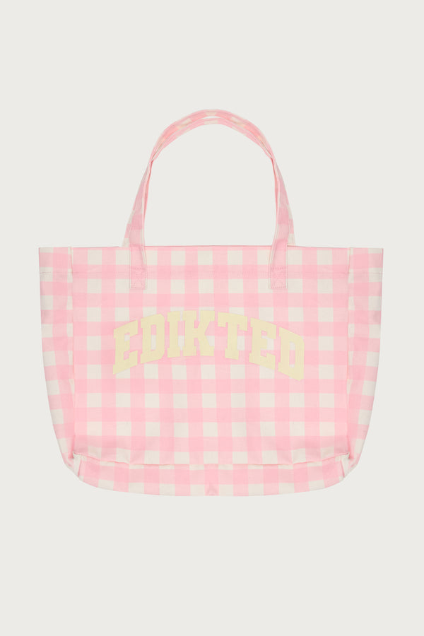 Edikted Gingham Tote Bag