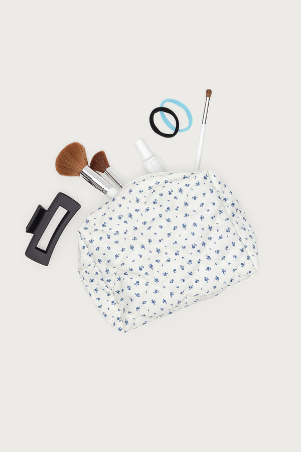 Bloomy Quilted Makeup Bag