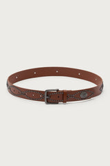Orion Studded Faux Leather Belt