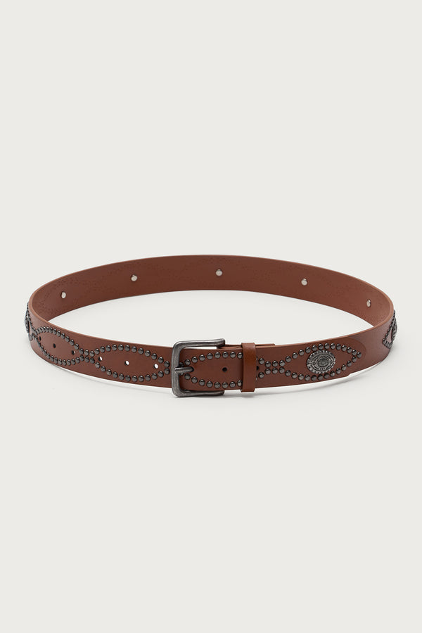 Orion Studded Faux Leather Belt