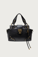 Vintage Hardware Faux Leather Bag