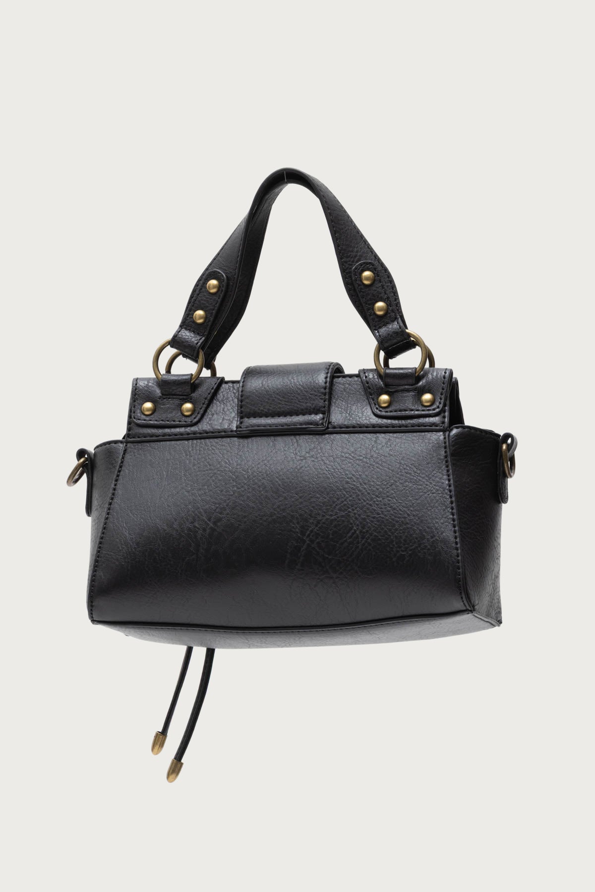 Vintage Hardware Faux Leather Bag