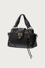 Vintage Hardware Faux Leather Bag