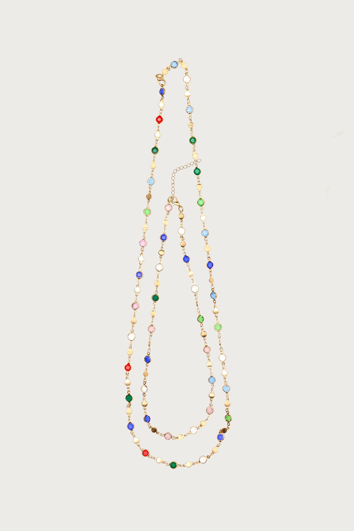 Cascading Gemstone Necklace Set