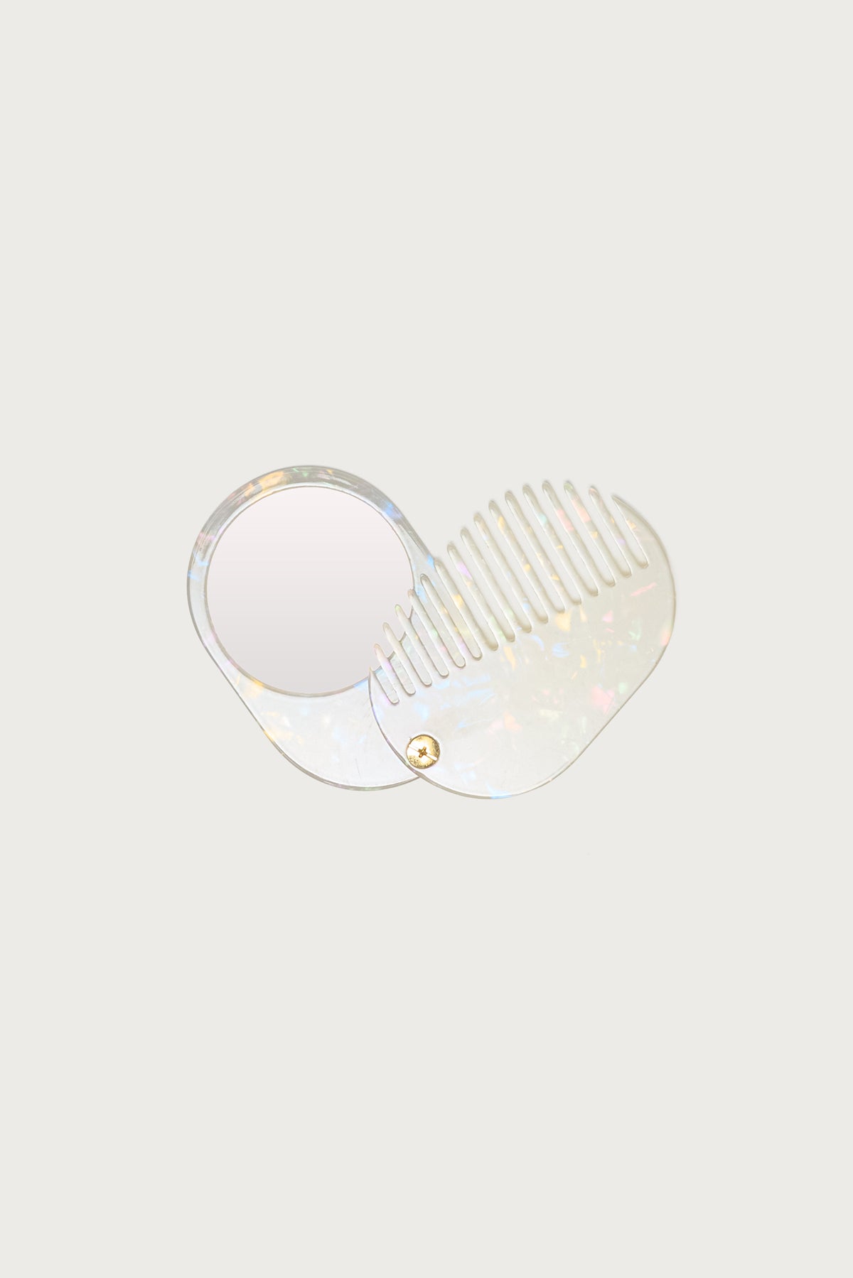 Compact Travel Comb & Mirror
