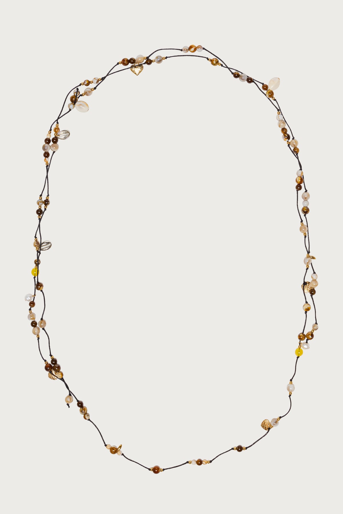 Mixed Bead Cord Belt