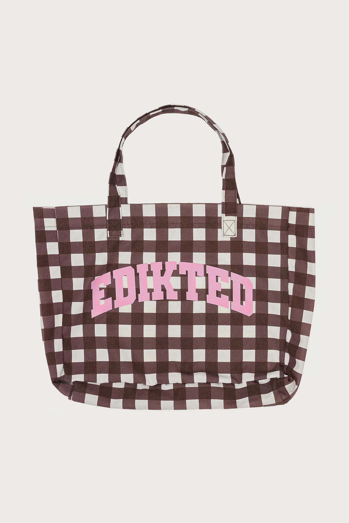Edikted Gingham Tote Bag