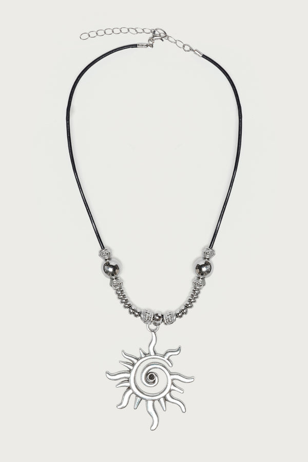 Bead Sun Cord Necklace