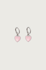 Pinky Heart Earrings