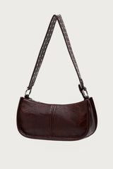 Studded Strap Faux Leather Bag