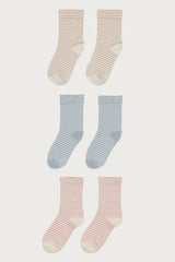 Pack Of 3 Striped Socks