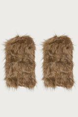 Full Moon Faux Fur Leg Warmers